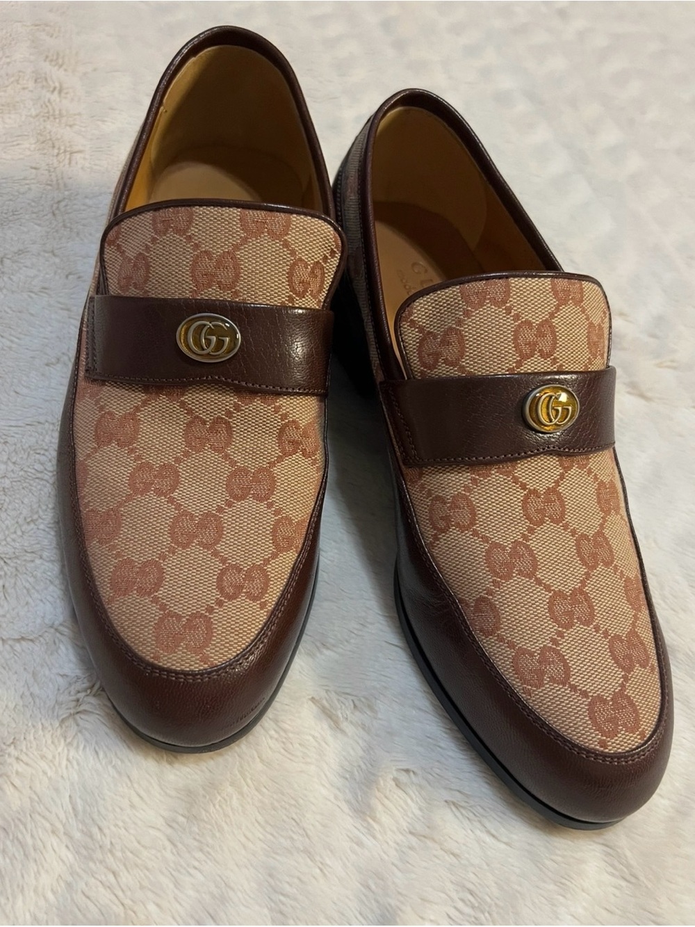 Gucci Monogram LOGO jacquard loafer, UK 5